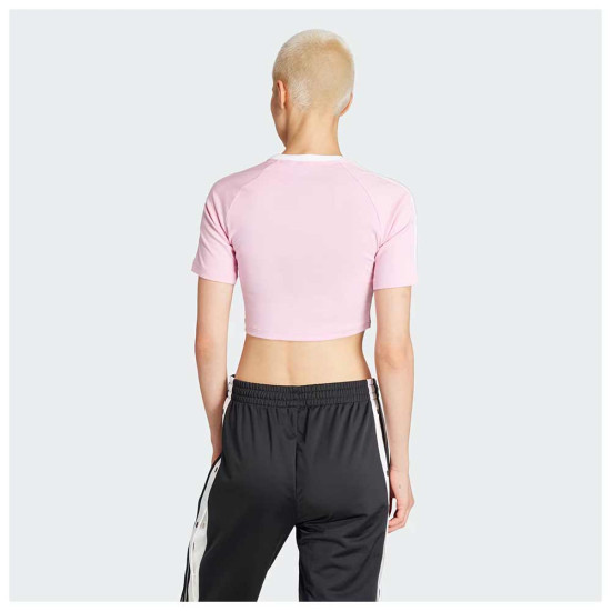 Adidas Γυναικεία κοντομάνικη μπλούζα 3-Stripes Baby Tee